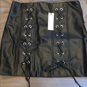 Leather skirt